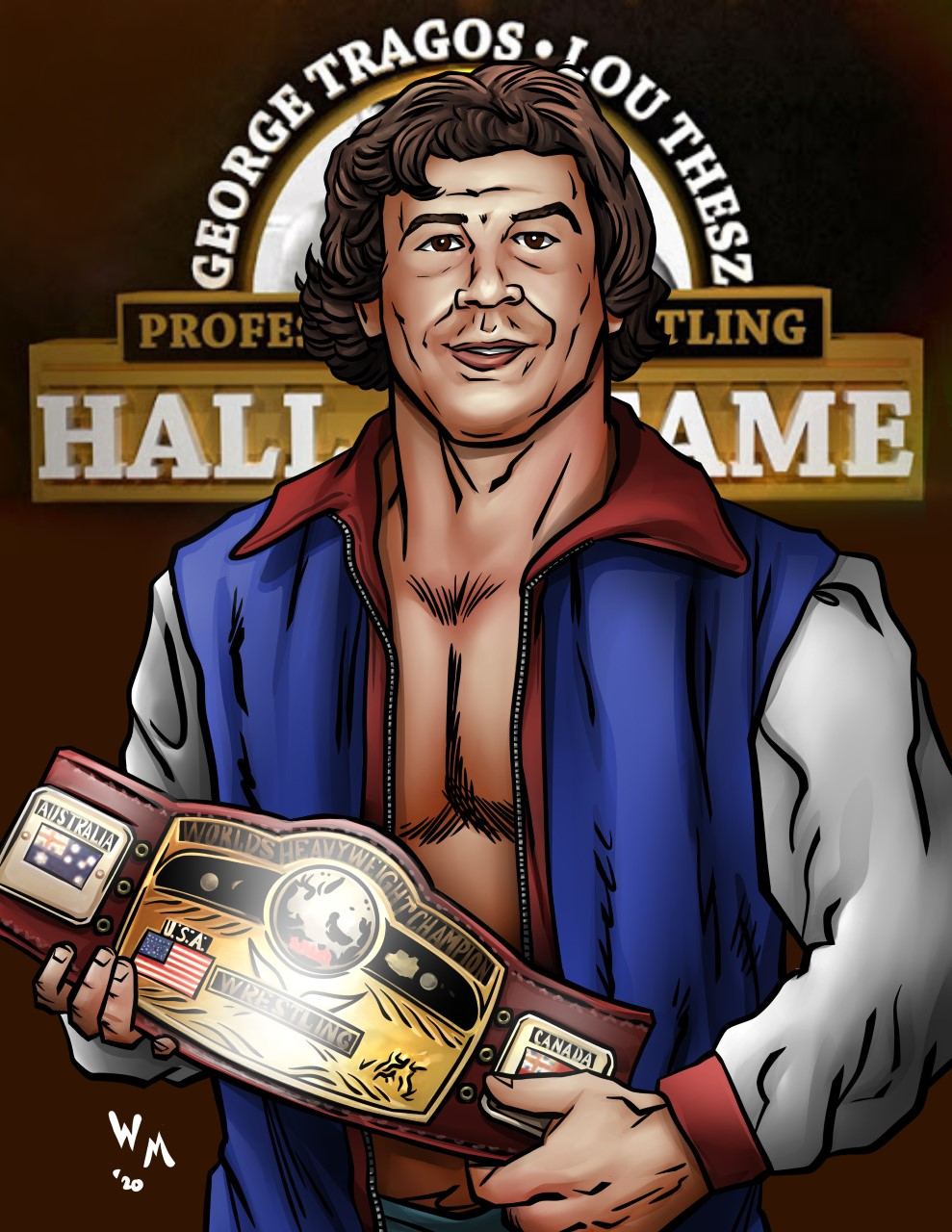 George Tragos-Lou Thesz Professional Wrestling Hall of Fame Game Set 1 image 0